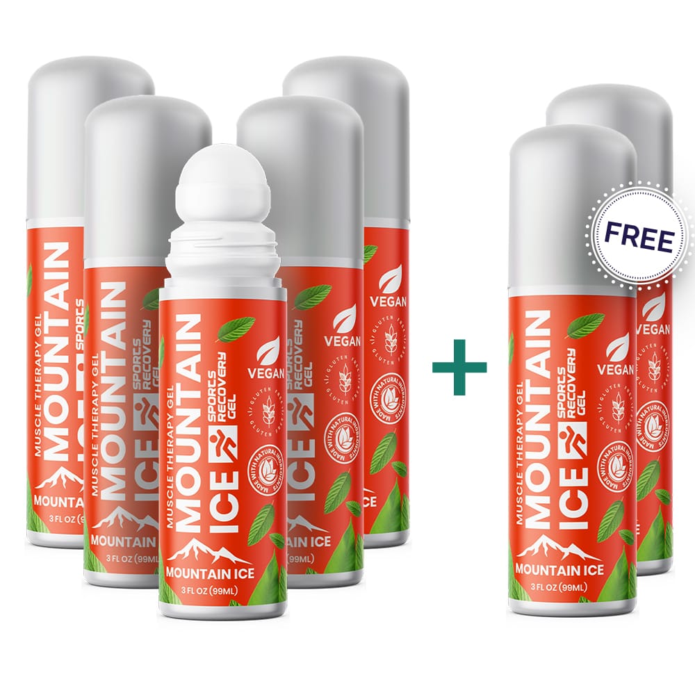 Mountain Ice Sports Recovery Muscle Pain Relief Gel Rollon 5+2 FREE