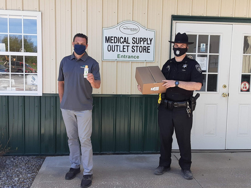 Mountain Ice Has Donated Over 7200 Bottles of Hand Sanitizer During the COVID-19 Pandemic