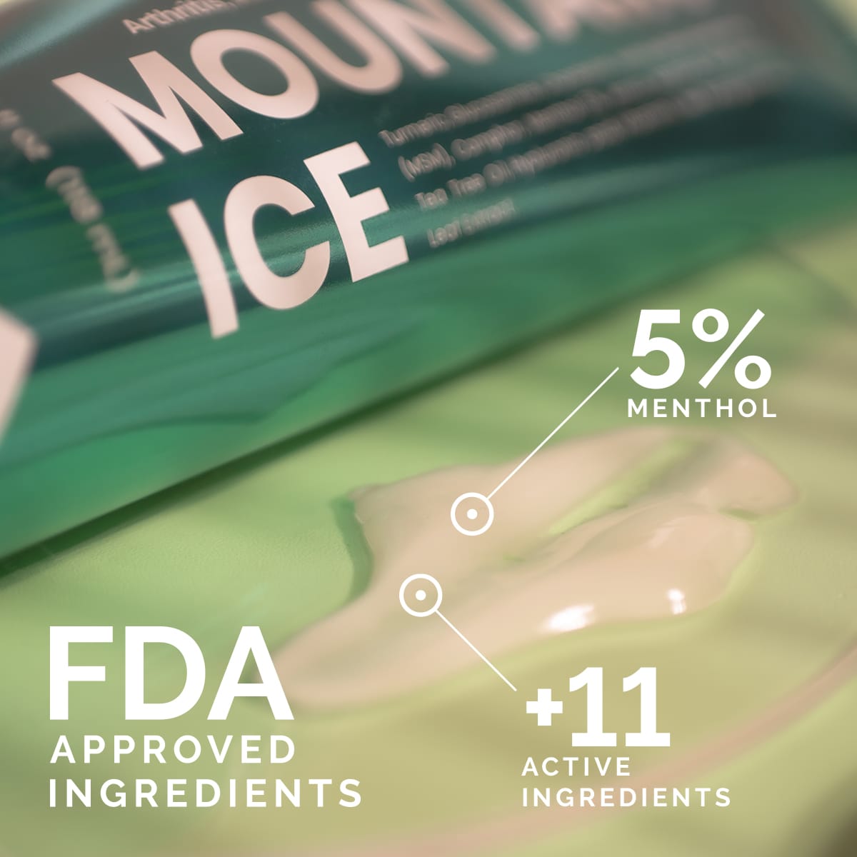 Mountain Ice All Natural Pain Relieving Gel 1+1 FREE