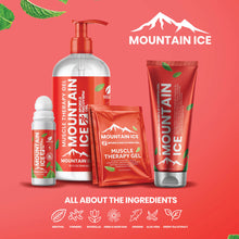 Load image into Gallery viewer, Pain Relief | Mountain Ice Sports Recovery Muscle Pain Relief Gel 4oz (3-PACK) | Mountain Ice