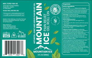 Pain Relief | Mountain Ice Arthritis, Jont & Nerve Pain Relief Gel with Natural Ingredients Roll-on 3 oz | Mountain Ice