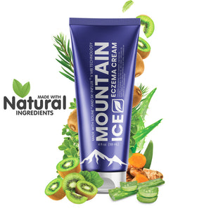 Pain Relief | Mountain Ice Eczema & Psoriasis Relief Cream with Natural Ingredients 4oz | Mountain Ice