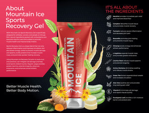 Pain Relief | Mountain Ice Sports Recovery Muscle Therapy Gel 4oz Tube 5+2 Free | Mountain Ice