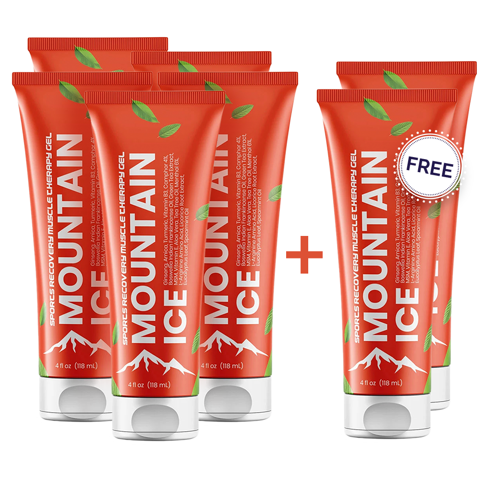Pain Relief | Mountain Ice Sports Recovery Muscle Therapy Gel 4oz Tube 5+2 Free | Mountain Ice