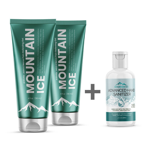 Pain Relief | Nerve Pain Relief Gel with Natural Ingredients (2-Pack Special Deal) | Mountain Ice